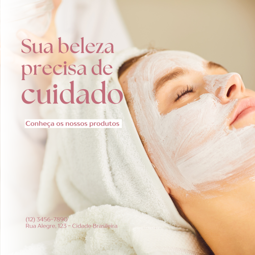 Post Instagram estética e beleza minimalista marrom